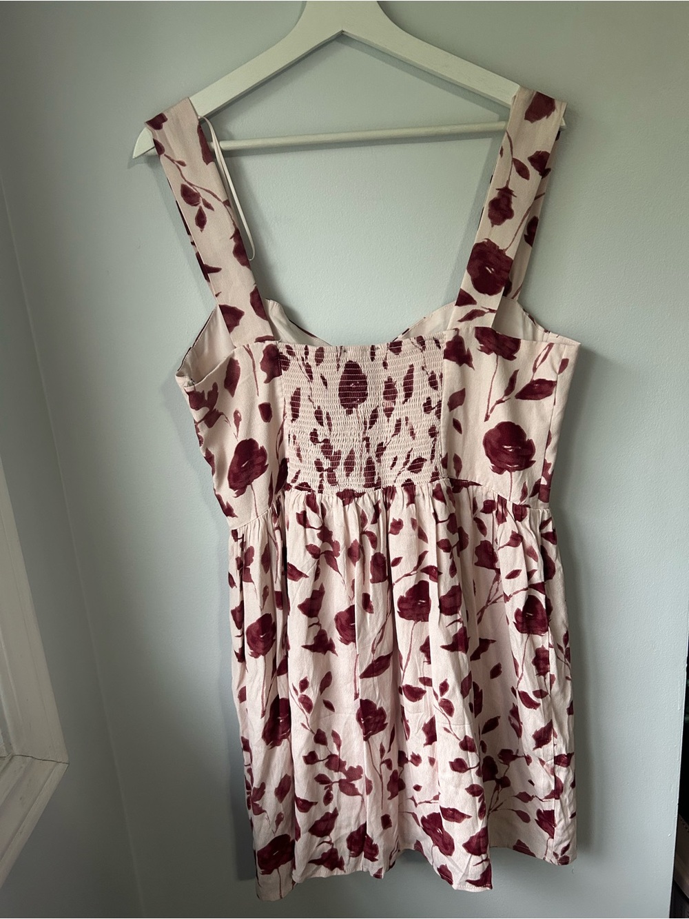 NEW Dynamite Blush Floral Sweetheart Midi Dress NWT - Picture 11 of 13